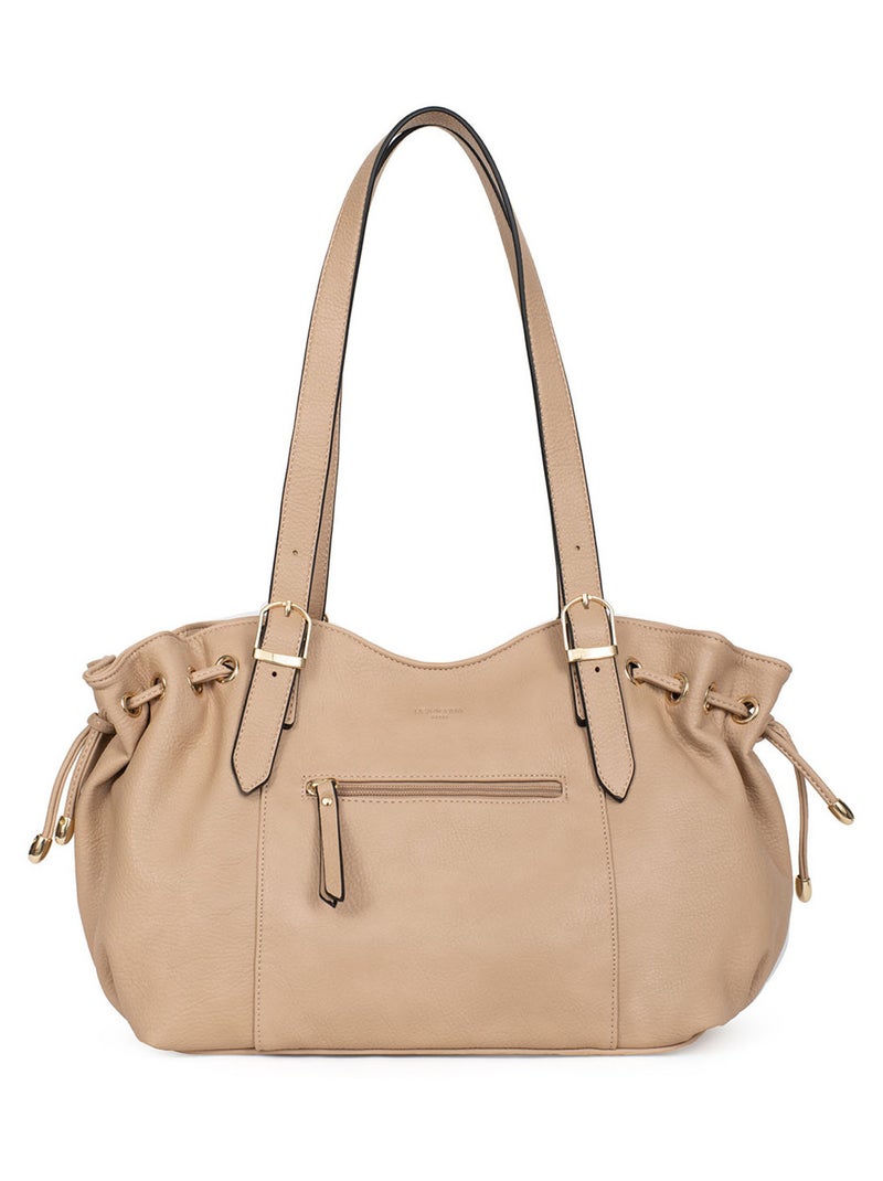 Sac porté épaule 2 anses TOSCANE Beige sable - Kiabi