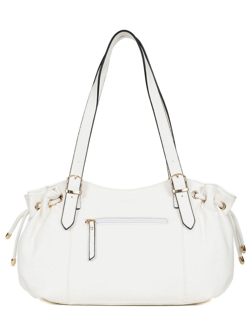Sac porté épaule 2 anses TOSCANE Blanc - Kiabi