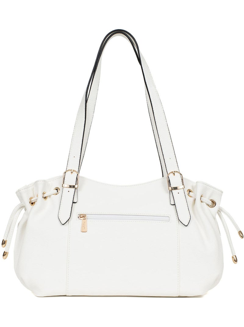 Sac porté épaule 2 anses TOSCANE Blanc - Kiabi