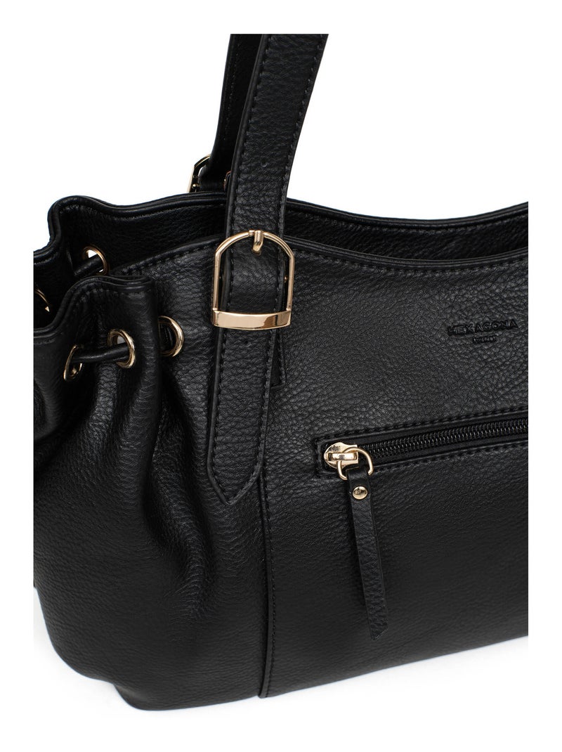 Sac porté épaule 2 anses TOSCANE Noir - Kiabi