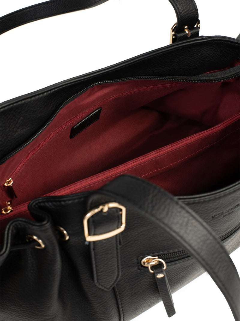 Sac porté épaule 2 anses TOSCANE Noir - Kiabi
