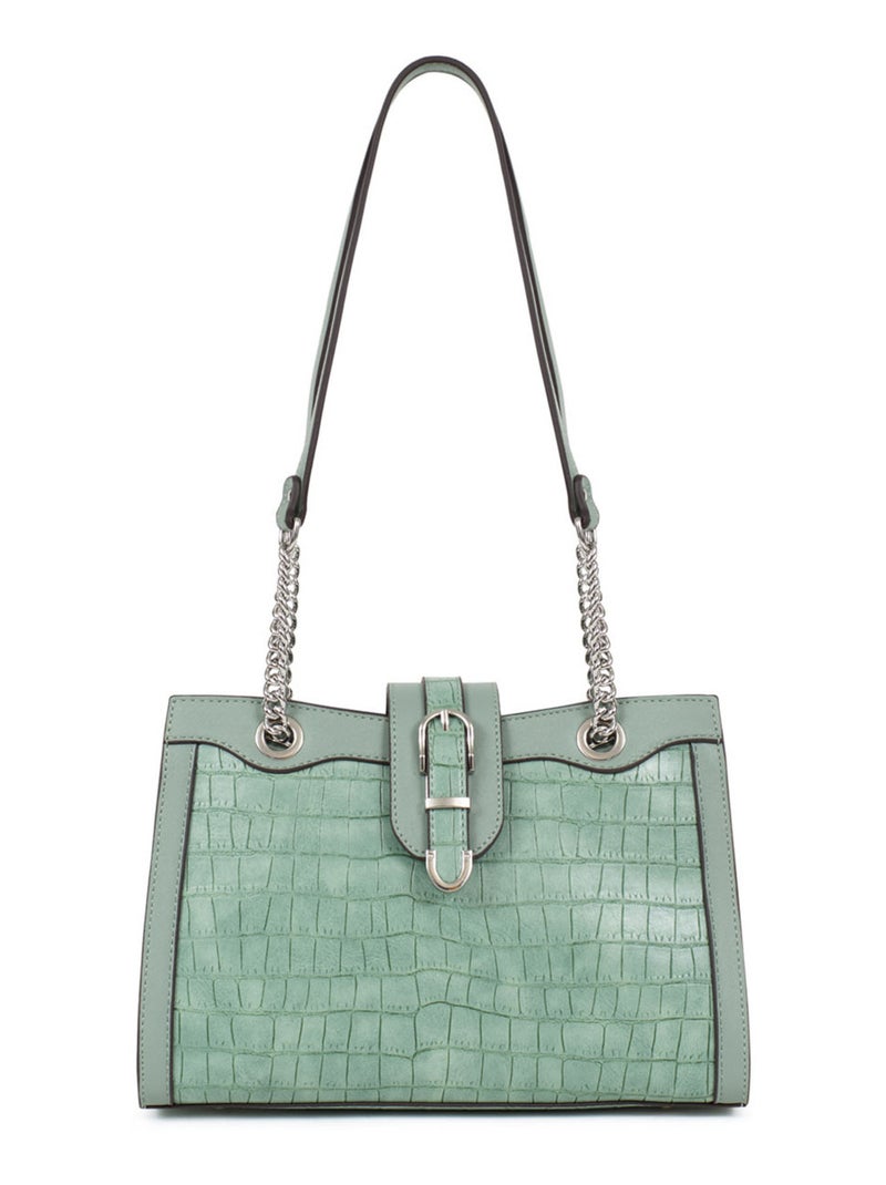 Sac porté épaule 2 anses Véra Femme Menthe - Kiabi