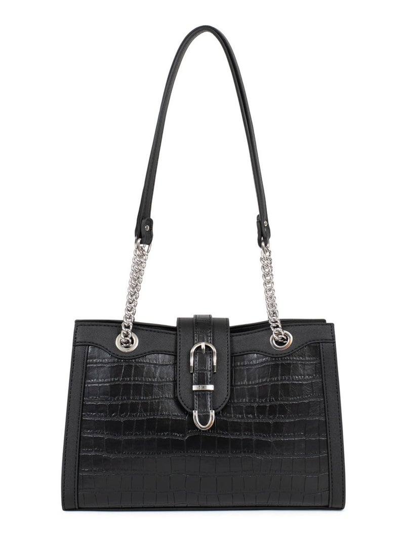 Sac porté épaule 2 anses Véra Femme Noir - Kiabi