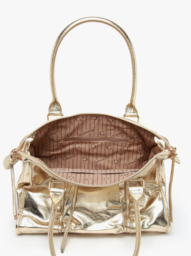 Sac Porté Épaule A4 Format A4 Gallantry Toile Enduite Gold - Kiabi