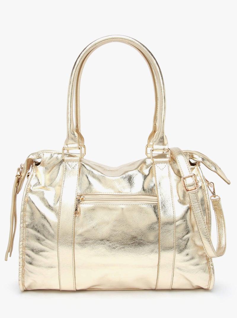 Sac Porté Épaule A4 Format A4 Gallantry Toile Enduite Gold - Kiabi