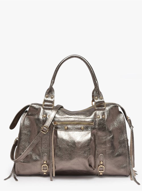 Sac porté épaule a4 nine cuir milano cuir de vachette - Kiabi Sac porté épaule a4 nine cuir milano cuir de vachette - Kiabi