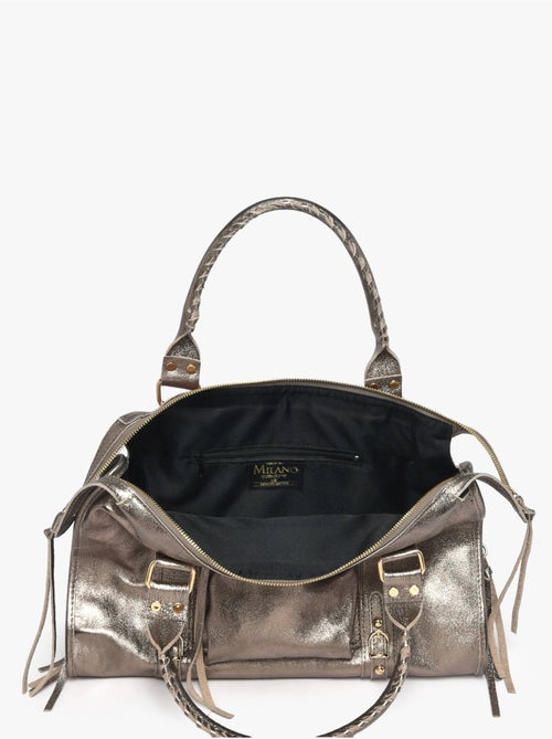 Sac porté épaule a4 nine cuir milano cuir de vachette - Kiabi Sac porté épaule a4 nine cuir milano cuir de vachette - Kiabi