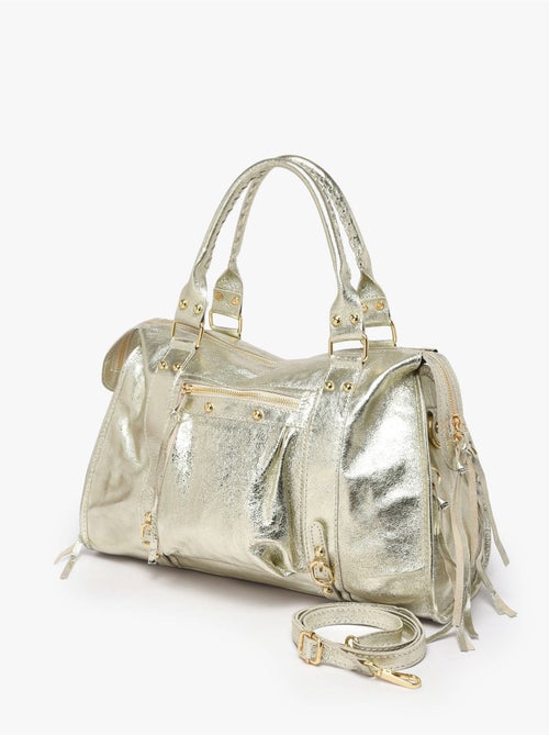 Sac porté épaule a4 nine cuir milano cuir de vachette - Kiabi