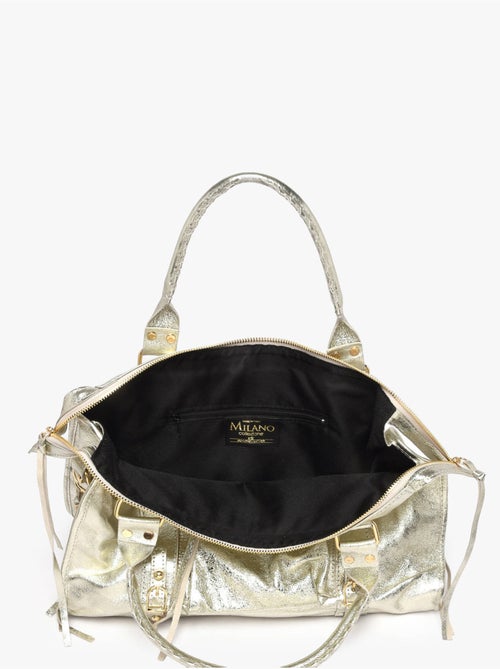 Sac porté épaule a4 nine cuir milano cuir de vachette - Kiabi