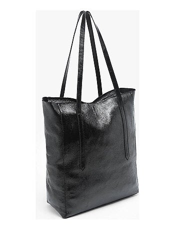 Sac Porté Épaule A4 Nine Cuir Milano Cuir De Vachette