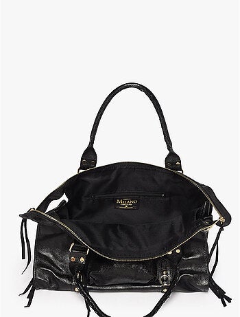 Sac porté épaule a4 nine cuir milano cuir de vachette