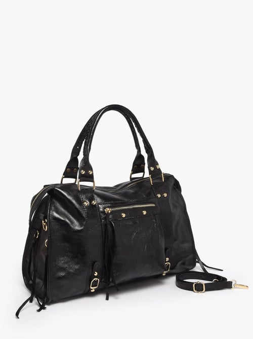 Sac porté épaule a4 nine cuir milano cuir de vachette - Kiabi