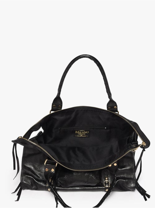 Sac porté épaule a4 nine cuir milano cuir de vachette - Kiabi
