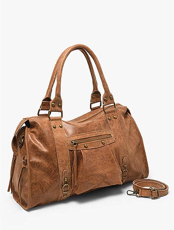 Sac porté épaule a4 spazzolato cuir milano cuir de vachette
