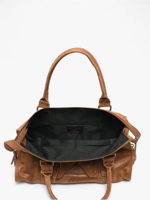 Sac porté épaule a4 spazzolato cuir milano cuir de vachette - Kiabi