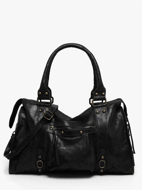 Sac porté épaule a4 spazzolato cuir milano cuir de vachette - Kiabi