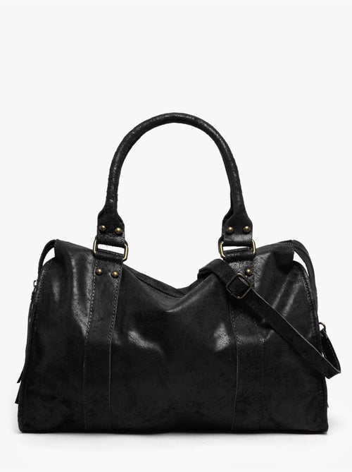 Sac porté épaule a4 spazzolato cuir milano cuir de vachette - Kiabi