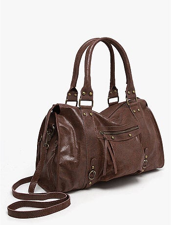 Sac porté épaule a4 spazzolato cuir milano cuir de vachette