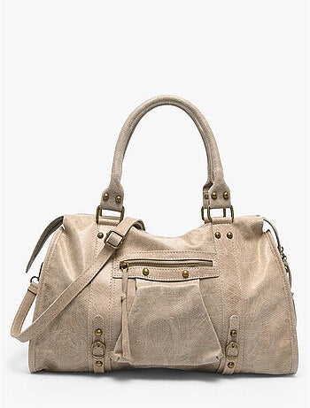 Sac porté épaule a4 spazzolato cuir milano cuir de vachette