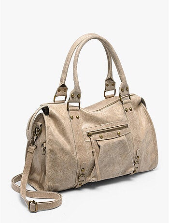 Sac porté épaule a4 spazzolato cuir milano cuir de vachette