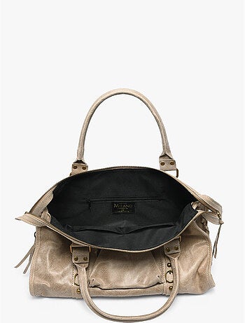 Sac porté épaule a4 spazzolato cuir milano cuir de vachette