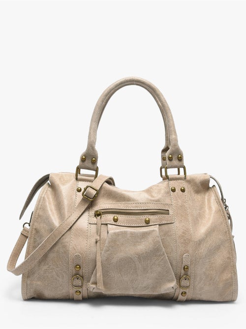 Sac porté épaule a4 spazzolato cuir milano cuir de vachette - Kiabi Sac porté épaule a4 spazzolato cuir milano cuir de vachette - Kiabi
