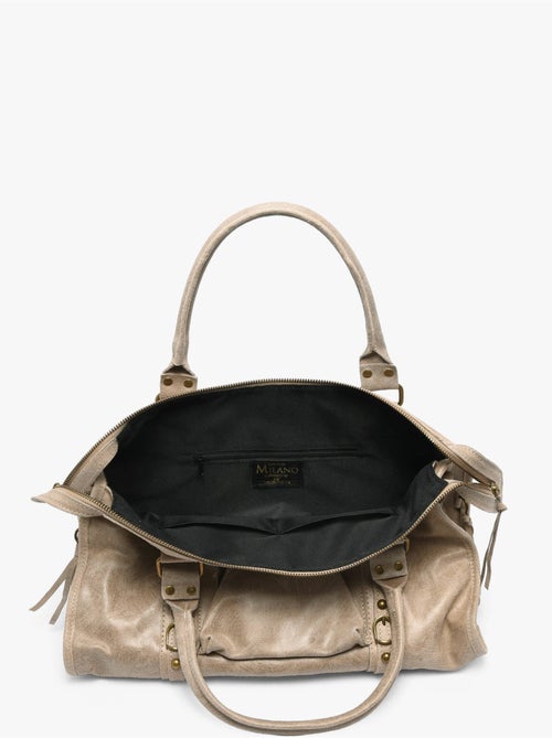 Sac porté épaule a4 spazzolato cuir milano cuir de vachette - Kiabi Sac porté épaule a4 spazzolato cuir milano cuir de vachette - Kiabi