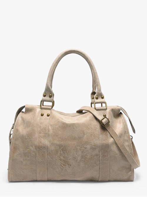 Sac porté épaule a4 spazzolato cuir milano cuir de vachette - Kiabi Sac porté épaule a4 spazzolato cuir milano cuir de vachette - Kiabi