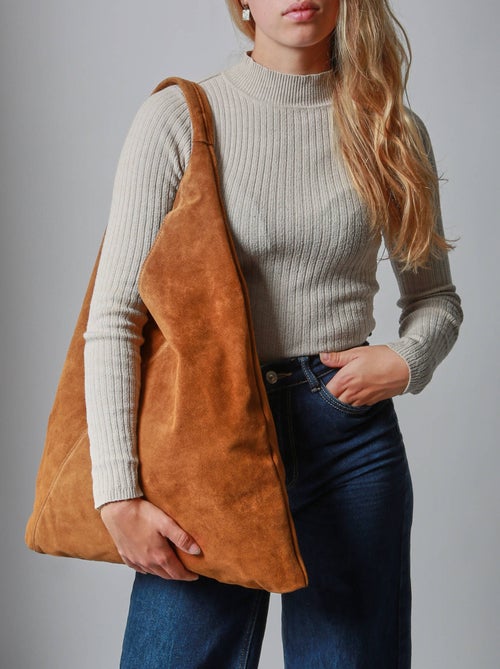 Sac Porté Épaule A4 Velvet Cuir Milano Cuir De Vachette - Kiabi