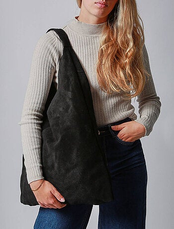 Sac Porté Épaule A4 Velvet Cuir Milano Cuir De Vachette