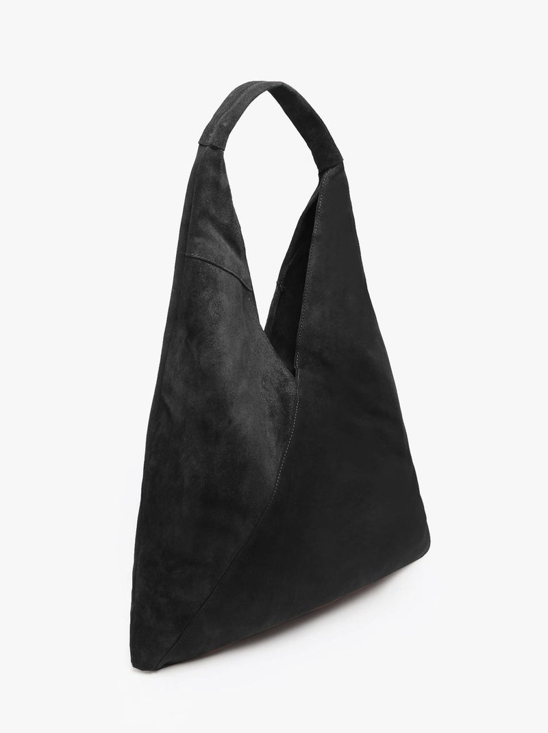 Sac Porté Épaule A4 Velvet Cuir Milano Cuir De Vachette Noir Noir - Kiabi