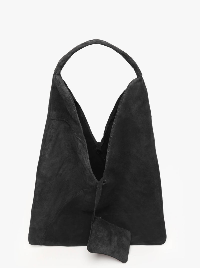 Sac Porté Épaule A4 Velvet Cuir Milano Cuir De Vachette Noir Noir - Kiabi