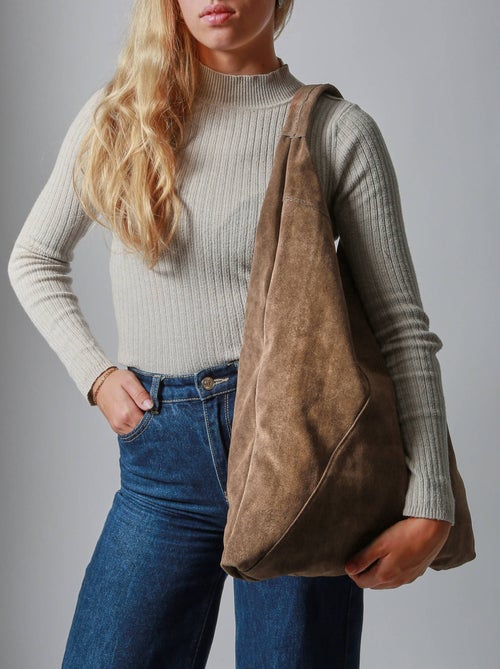 Sac Porté Épaule A4 Velvet Cuir Milano Cuir De Vachette - Kiabi