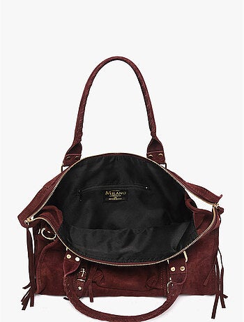 Sac porté épaule a4 velvet milano cuir de vachette