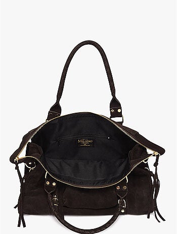 Sac porté épaule a4 velvet milano cuir de vachette