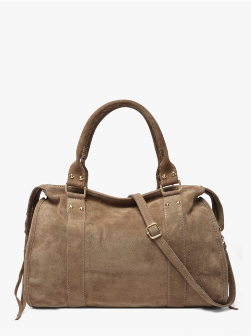 Sac porté épaule a4 velvet milano cuir de vachette - Kiabi