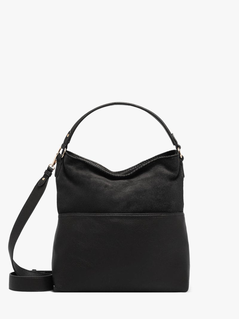 Sac Porté Épaule Brodery Polyester Torrow Cuir Garni Synthetique Noir - Kiabi
