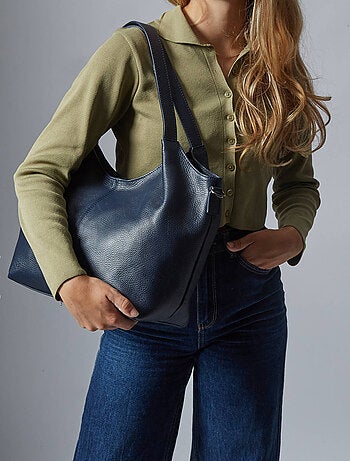 Sac Porté Épaule Caviar Cuir Milano Cuir De Vachette