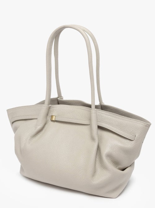 Sac Porté Épaule Caviar Cuir Milano Cuir De Vachette - Kiabi