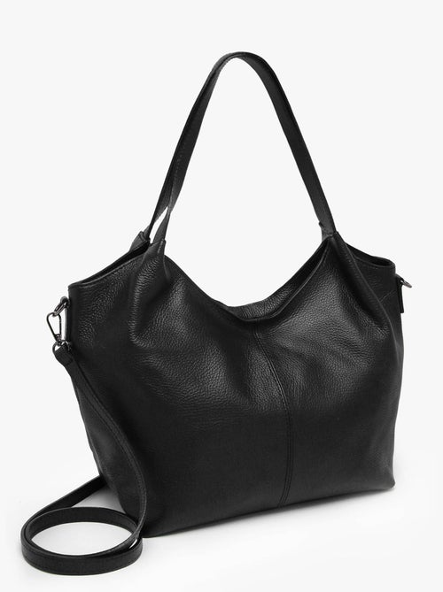 Sac Porté Épaule Caviar Cuir Milano Cuir De Vachette - Kiabi