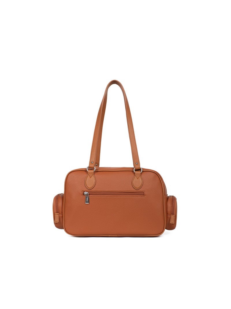 Sac porté épaule ciara | fagola Marron caramel - Kiabi