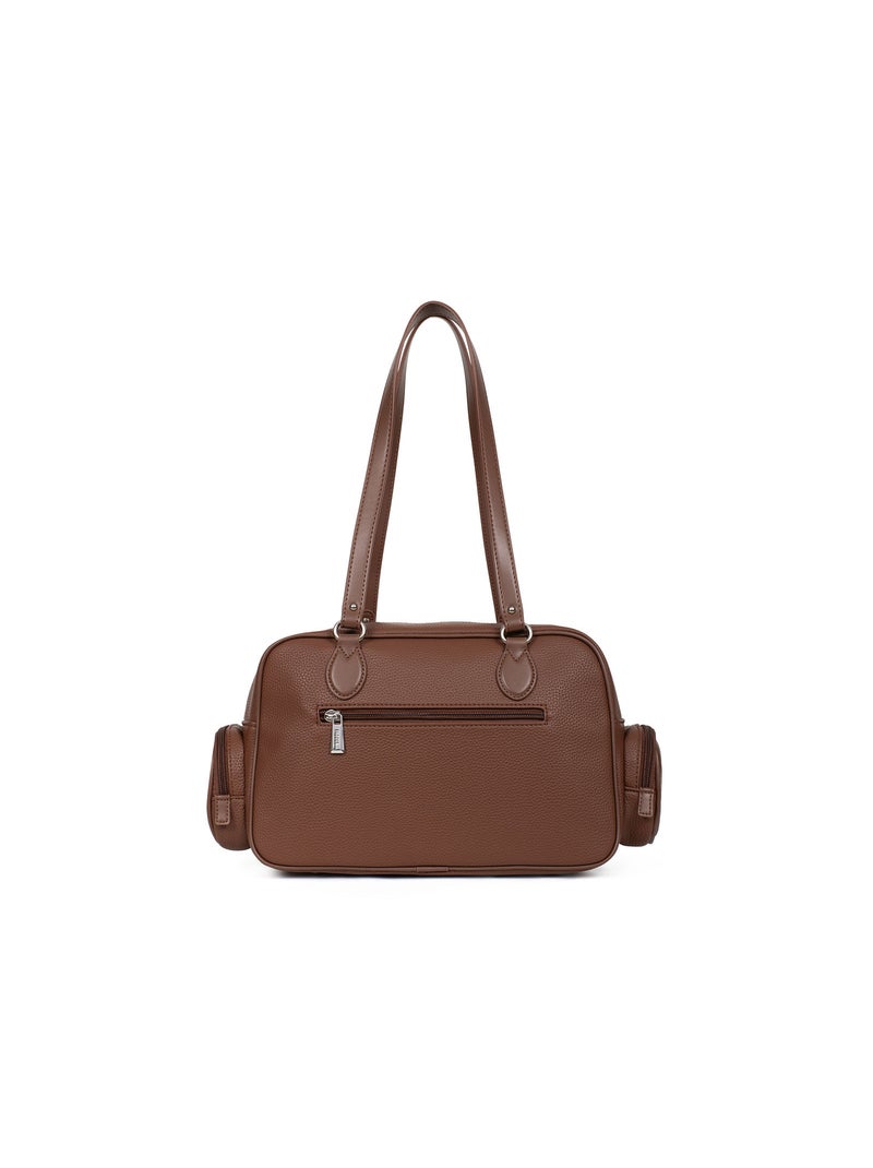 Sac porté épaule ciara | fagola Marron chocolat - Kiabi