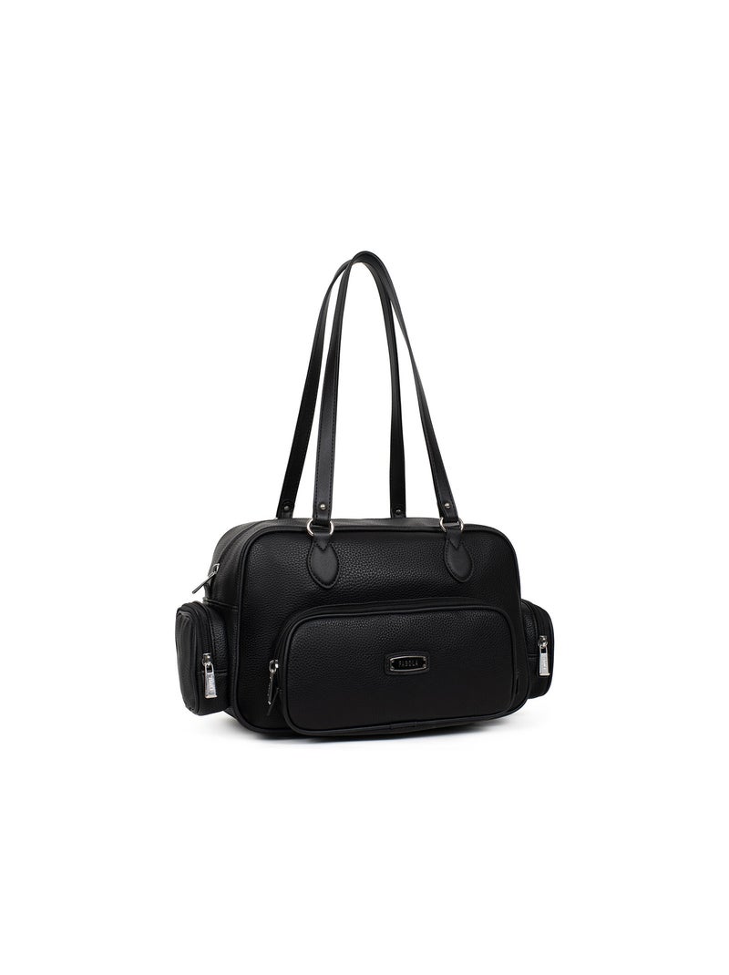 Sac porté épaule ciara | fagola Noir - Kiabi