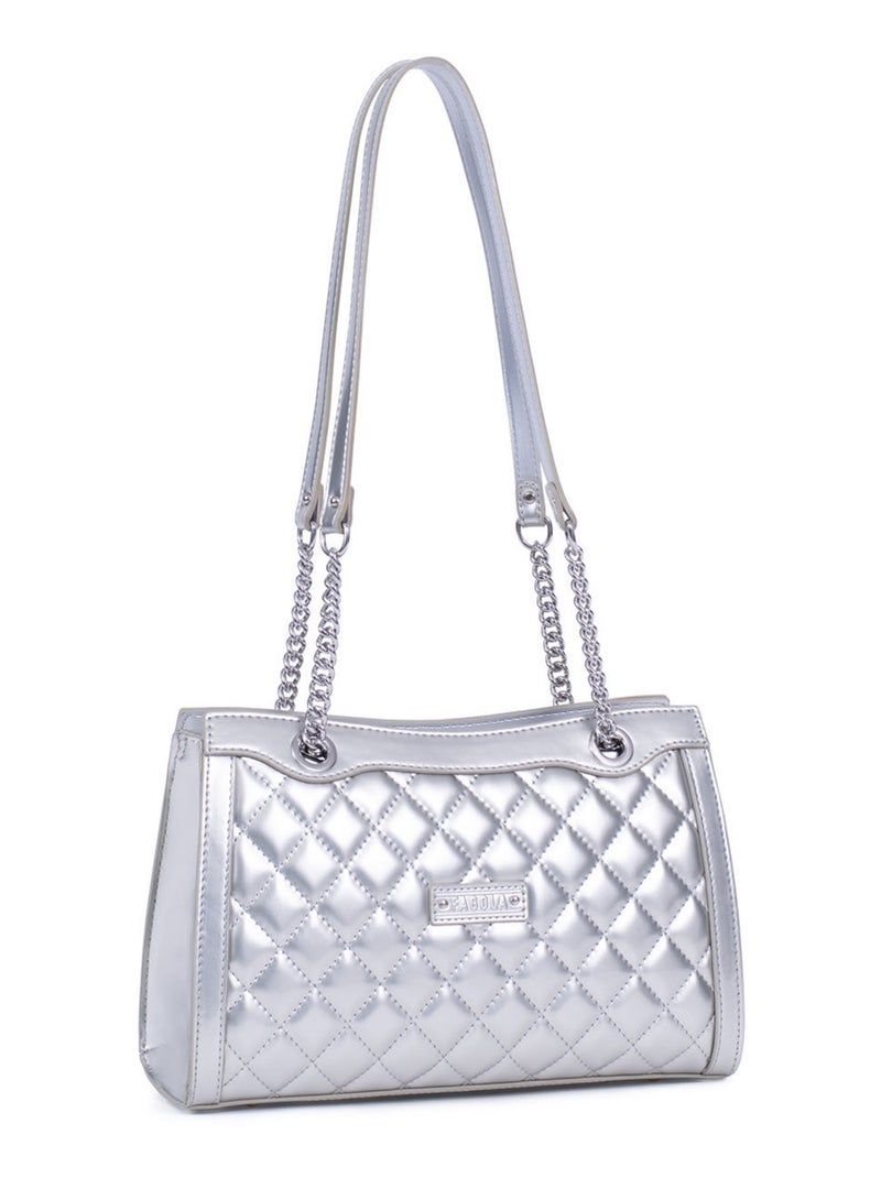 Sac porté épaule  daisy | fagola Argent - Kiabi