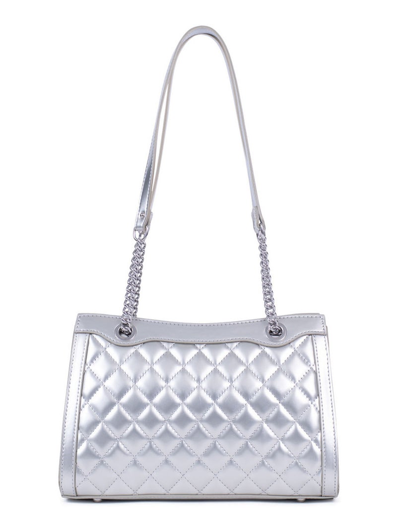 Sac porté épaule  daisy | fagola Argent - Kiabi