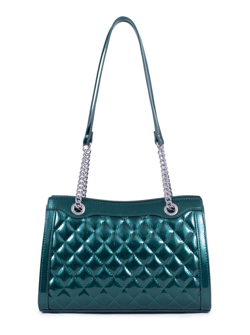 Sac porté épaule  daisy | fagola Vert émeraude - Kiabi