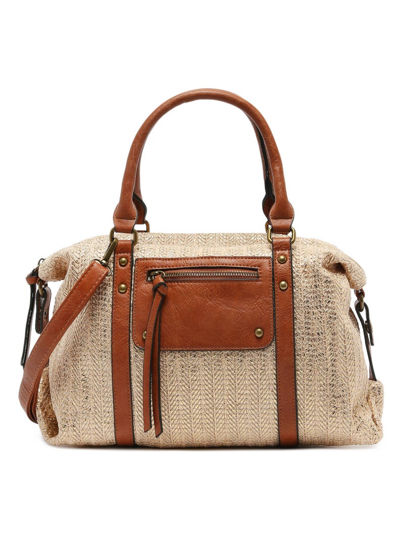 Sac Porté Épaule Daphne Miniprix Papier Tresse Garni Synt Gold - Kiabi