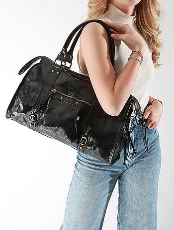 Sac Porté Épaule Elefante Cuir Milano Cuir De Vachette