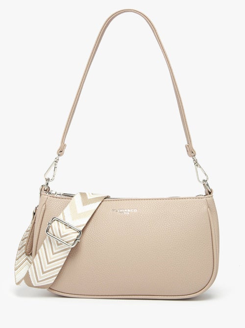 Sac Porté Épaule Et Bandoulière Grained Miniprix Toile Enduite - Kiabi