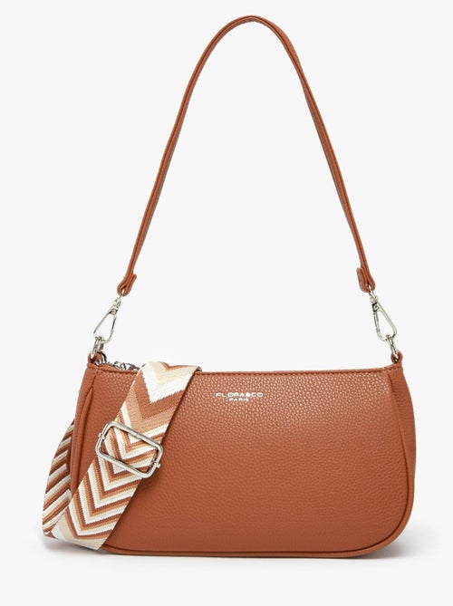 Sac Porté Épaule Et Bandoulière Grained Miniprix Toile Enduite - Kiabi